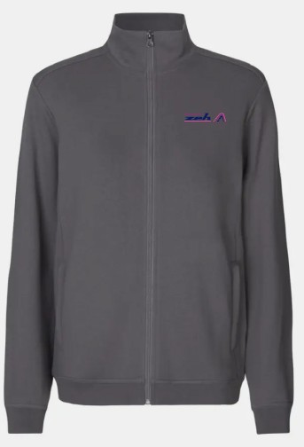 Sweat-Cardigan, Silver Grey, 2XL