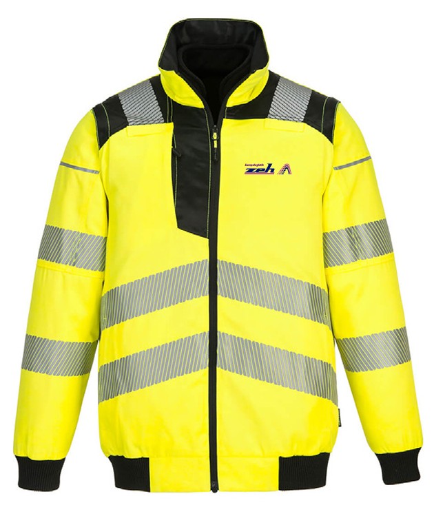 PW3 3in1 Pilot Jacket, Gelb/Schwarz, Gr. 2XL