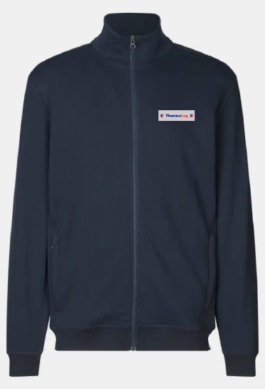 Sweat-Cardigan, Navy, 2XL